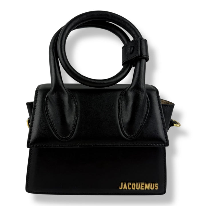 Jacquemus Le Chiquito Noeud Black Crossbody Handbag