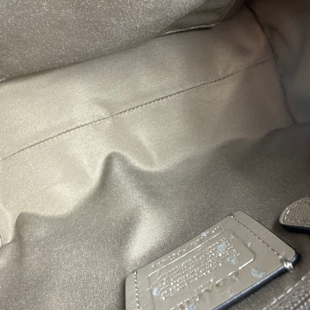 Coach Mini Bennett Beige Satchel Handbag
