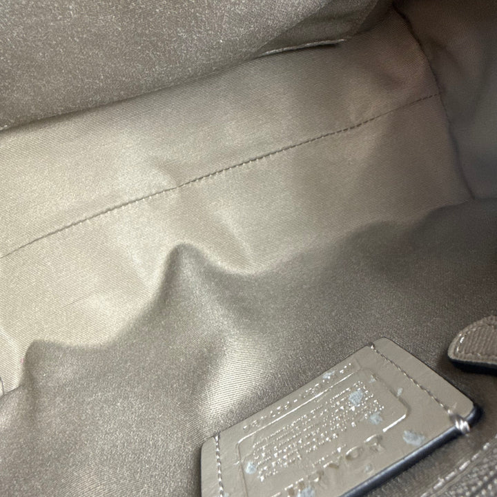 Coach Mini Bennett Beige Satchel Handbag