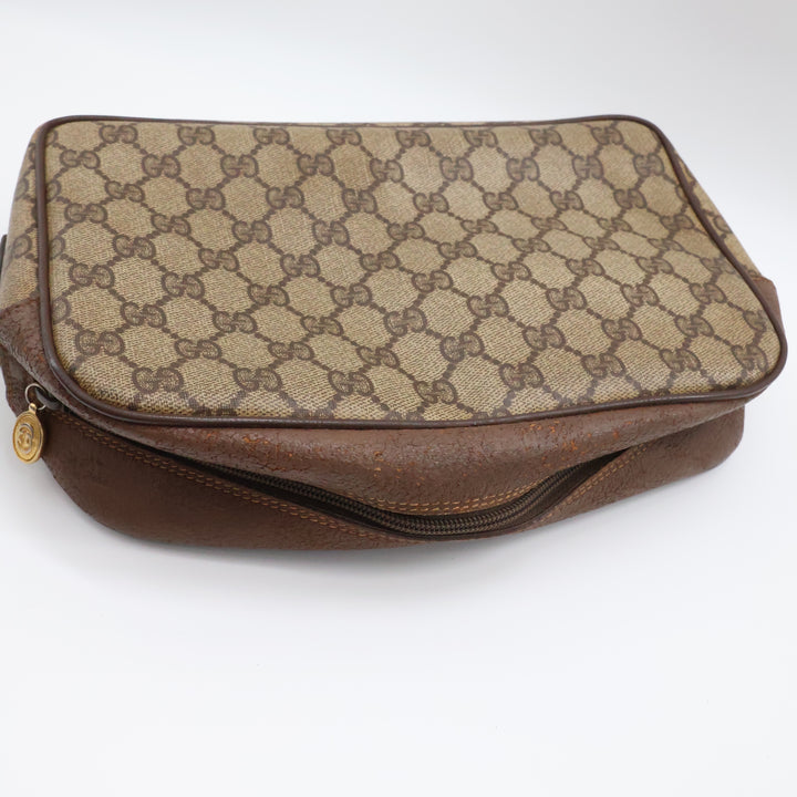 Gucci Beige Monogram Clutch Handbag