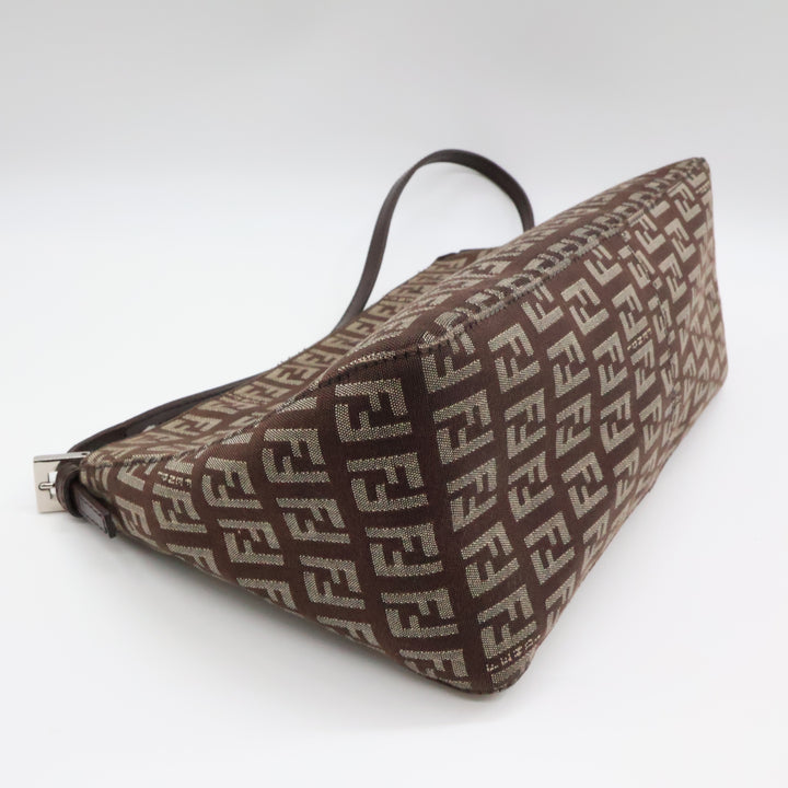 Fendi FF Zucca Mamma Baguette Brown Handbag