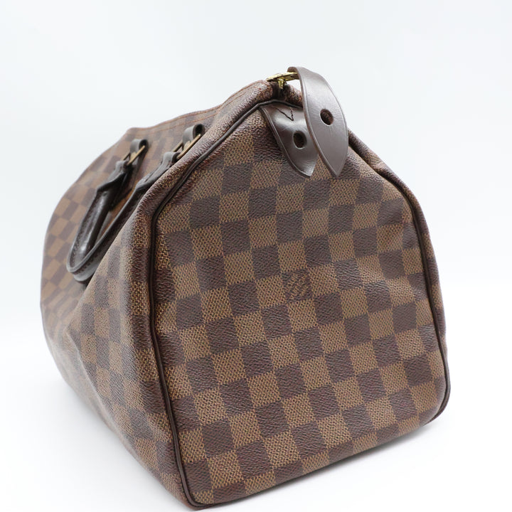 Louis Vuitton Speedy 30 Brown Damier Ebene Handbag