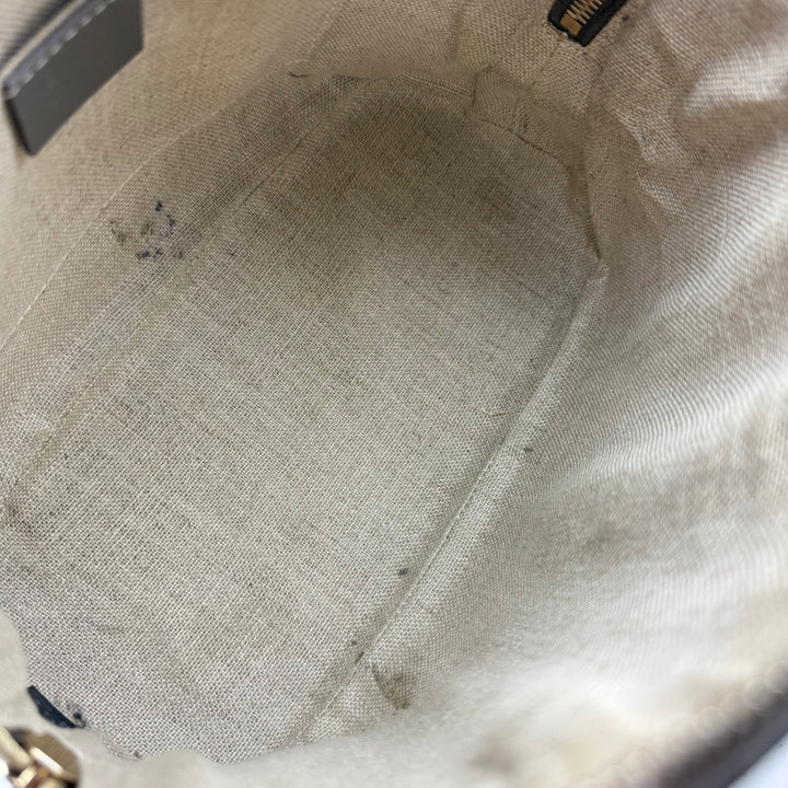 Gucci Guccissima Mini Dome Grey GG Monogram Handbag