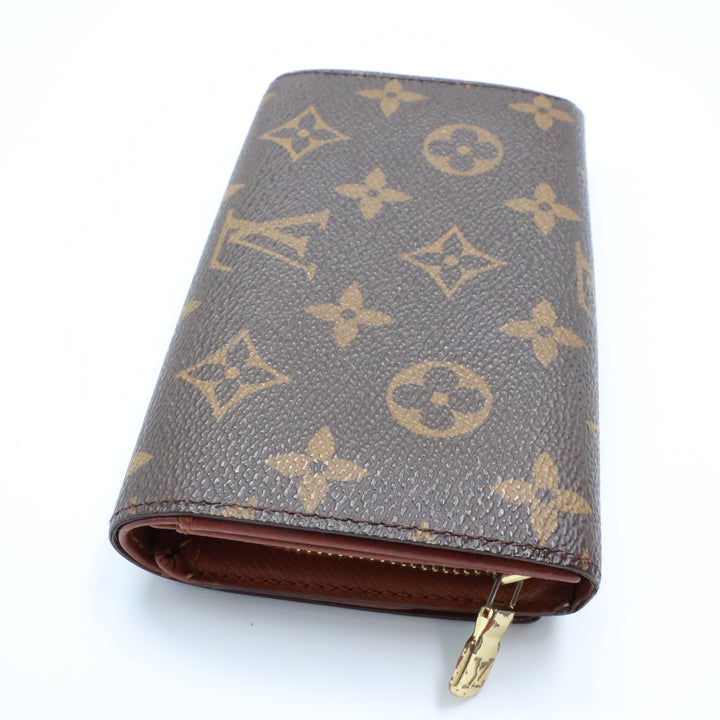 Louis Vuitton Brown Monogram Small Zippy Purse 8596
