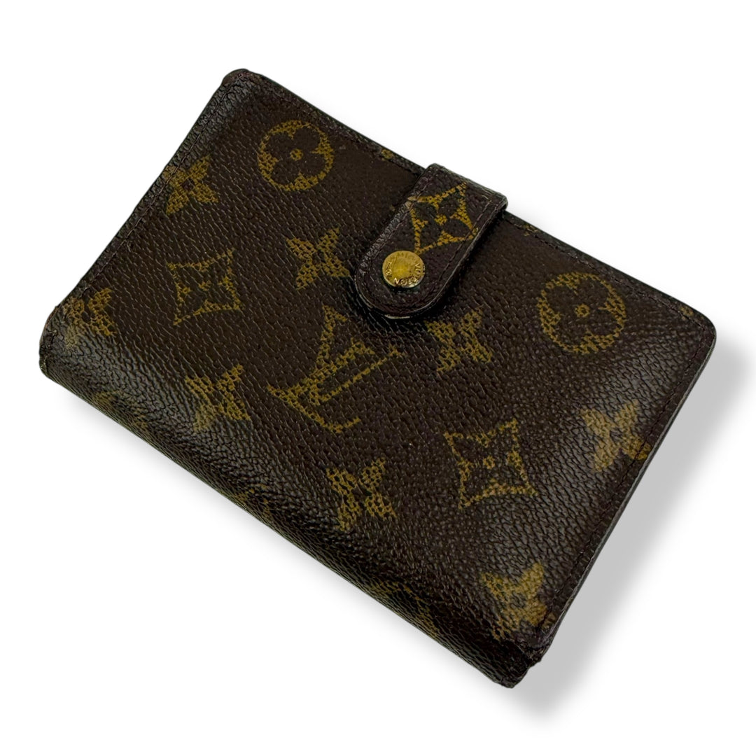 Louis Vuitton Brown Monogram Clip Card Wallet