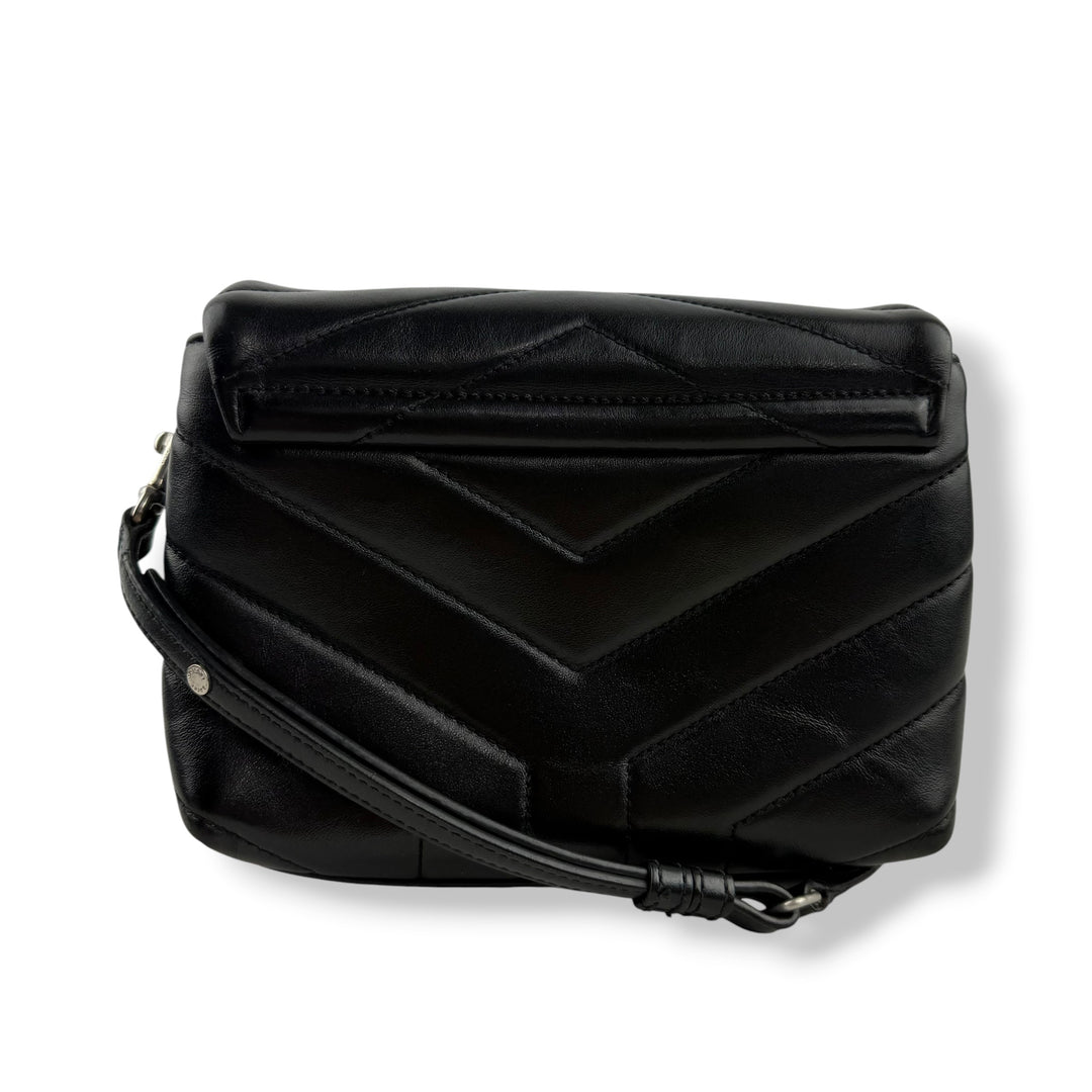 Saint Laurent YSL Black Toy LouLou Quilted Leather Handbag