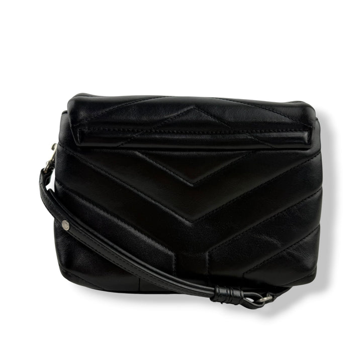 Saint Laurent YSL Black Toy LouLou Quilted Leather Handbag