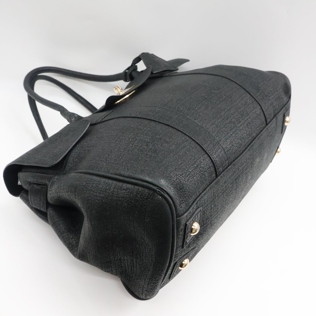 Mulberry Bayswater Black Sparkle Leather Handbag