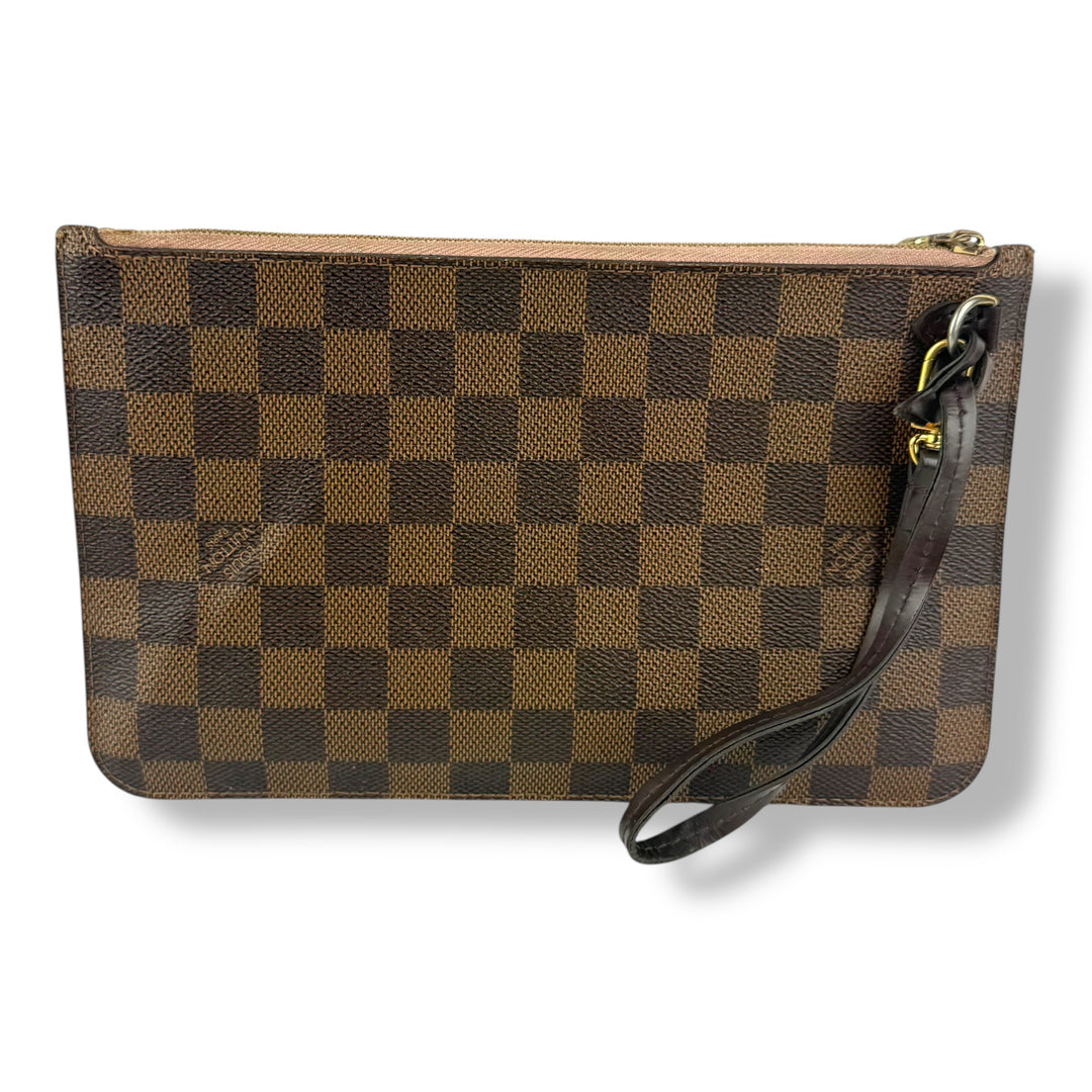 Louis Vuitton Damier Ebene Neverfull MM Clutch Pouch