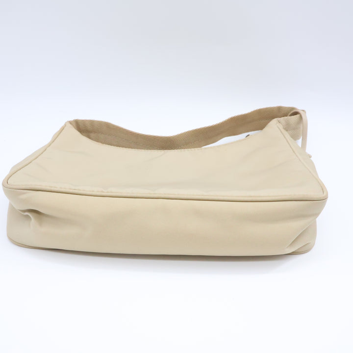 Prada Beige Nylon Re-Nylon Re-Edition 2000 Pochette Handbag