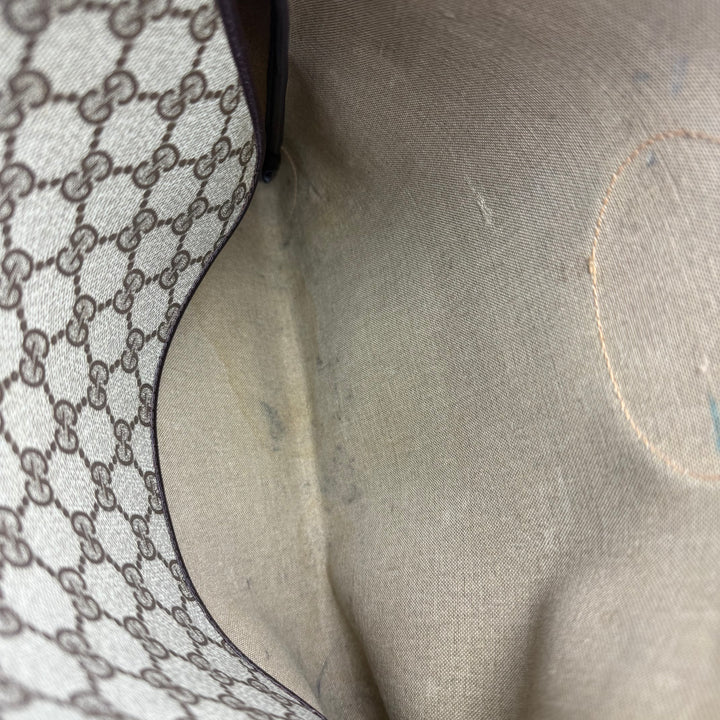 Gucci GG Sherry Line Monogram Beige Tote Handbag