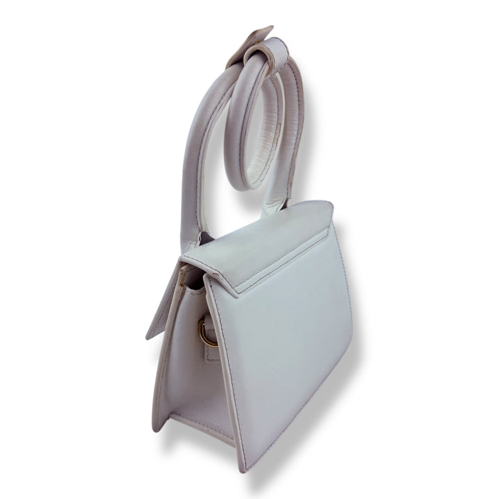 Jacquemus Le Chiquito Noeud White Crossbody Handbag