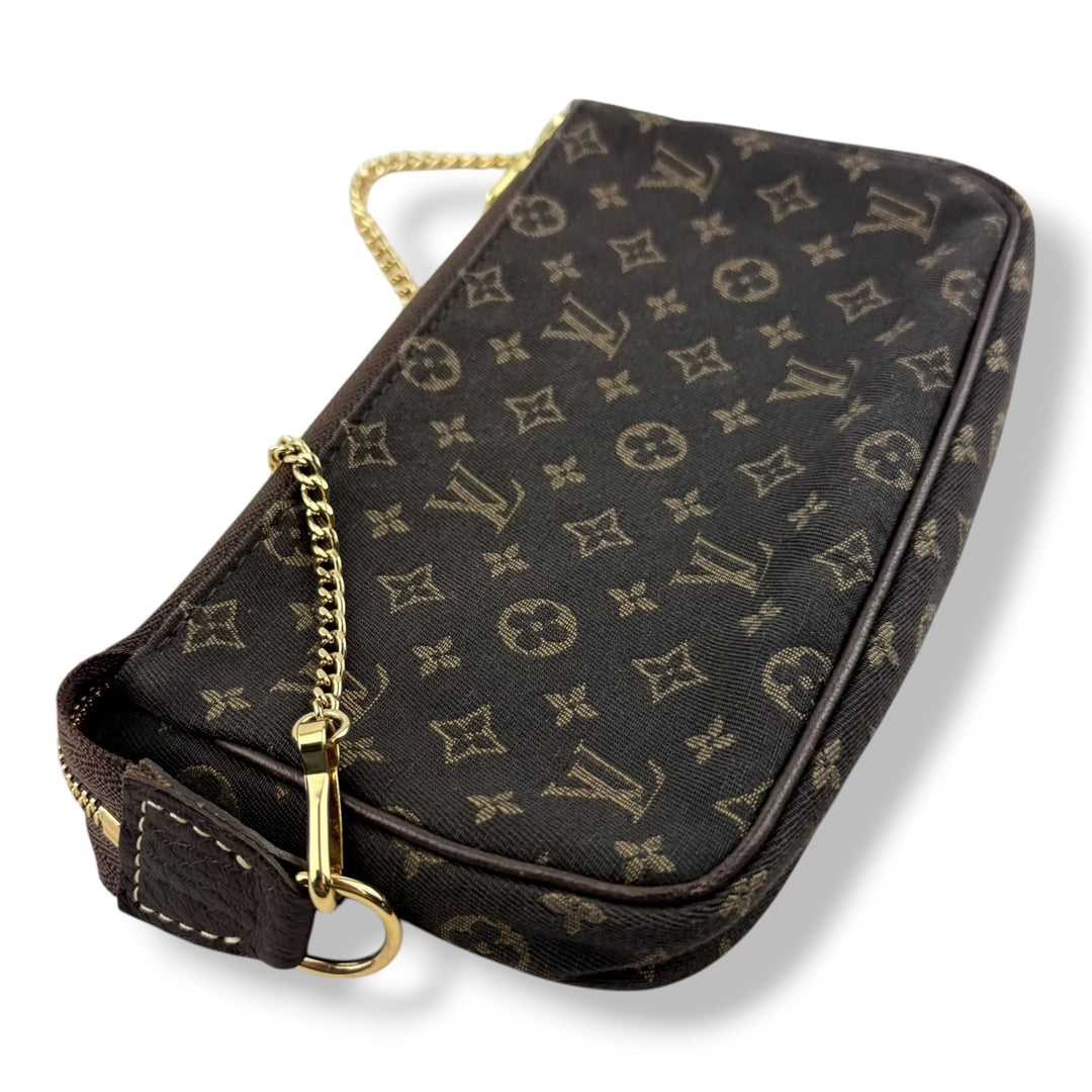 Louis Vuitton Medium Pochette Accessories Lin Monogram Clutch Bag