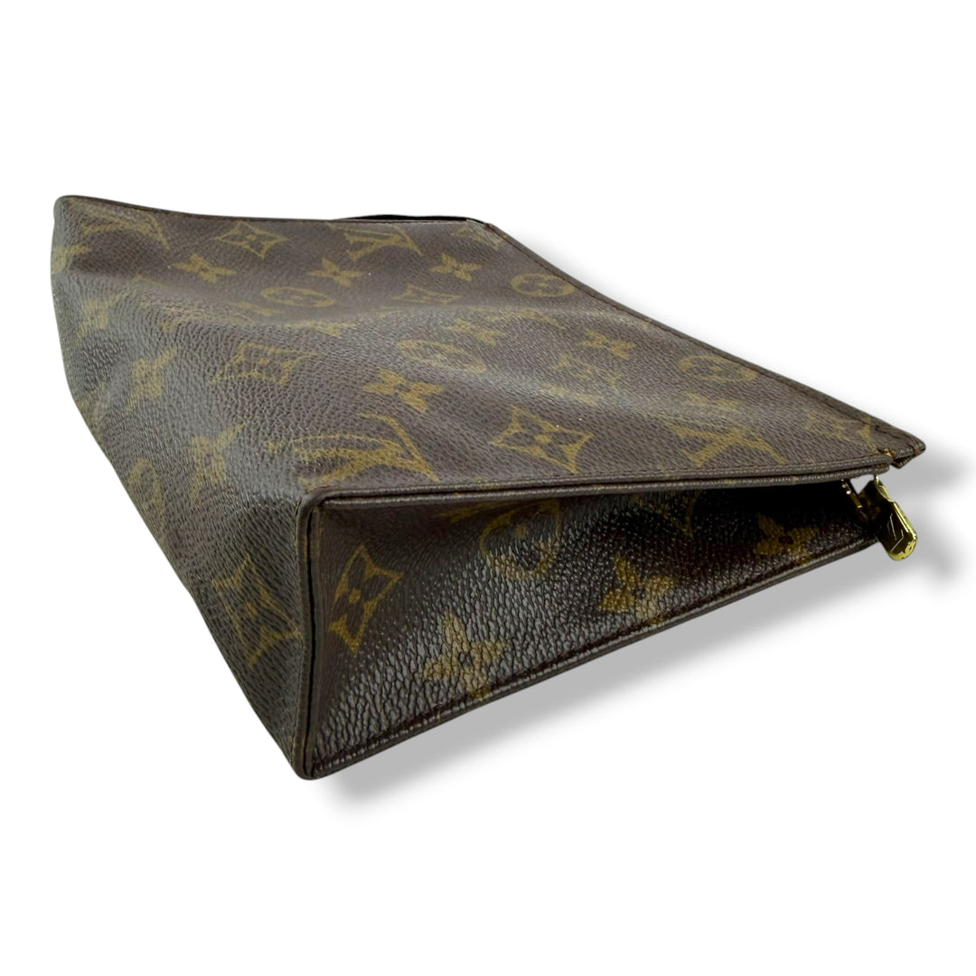 Louis Vuitton Vintage Brown Monogram Toiletry Pouch 19 Bag