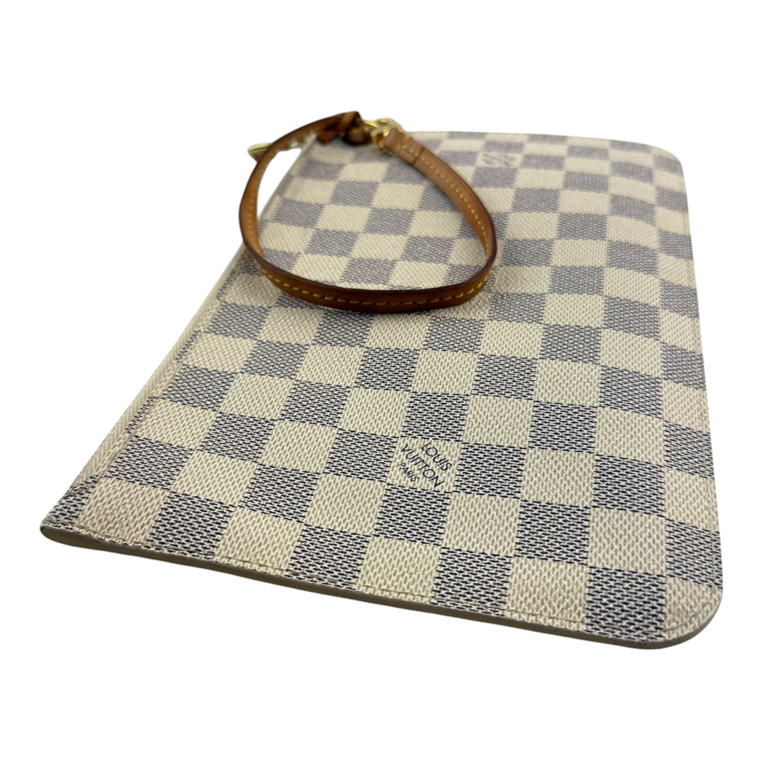 Louis Vuitton Damier Azur Neverfull Clutch Pouch