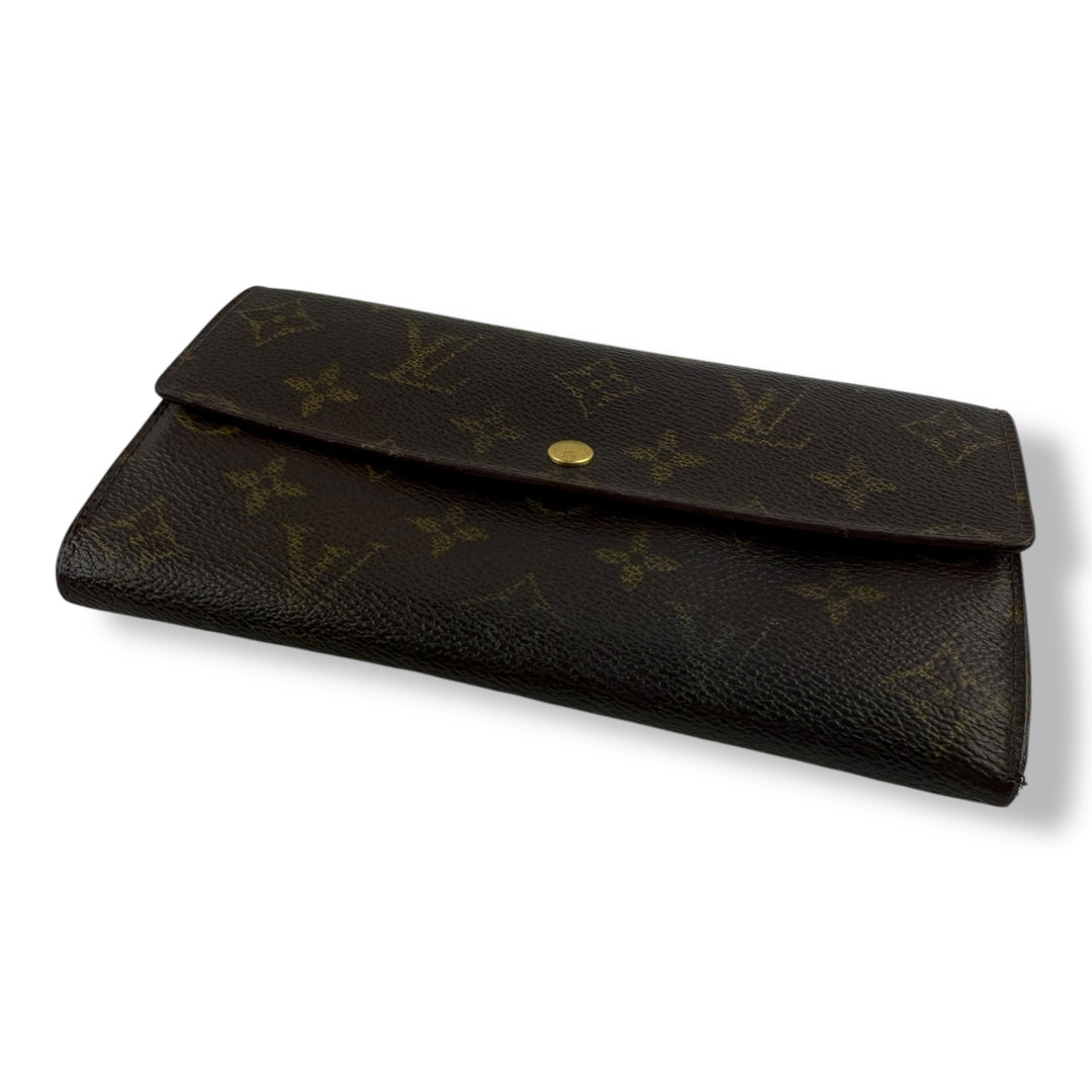 Louis Vuitton Sarah Brown Monogram Femme Wallet