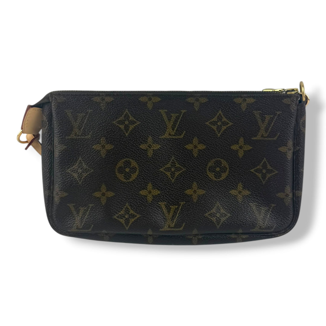 Louis Vuitton Pochette Accessories Brown Monogram Clutch Bag