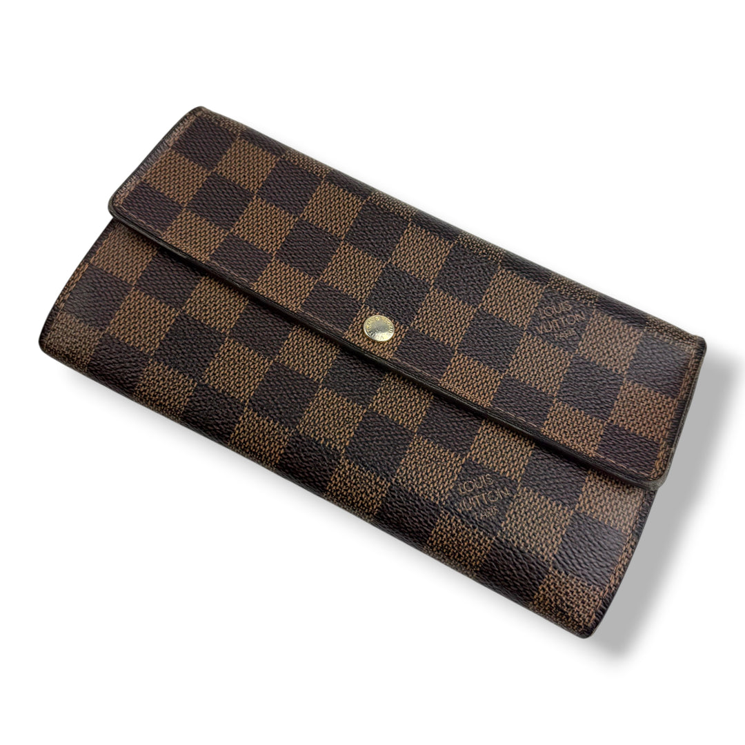 Louis Vuitton Sarah Brown Damier Femme Wallet