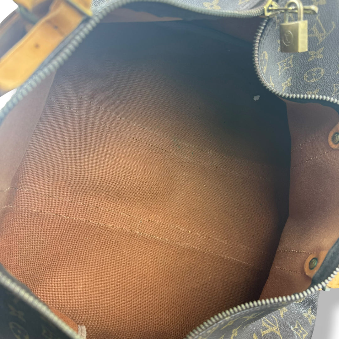 Louis Vuitton Vintage Brown Monogram 45 Keepall Duffle Bag