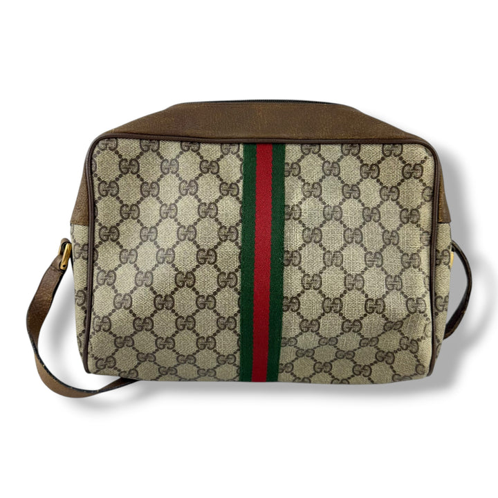 Gucci Vintage Beige Sherry Line Crossbody Handbag