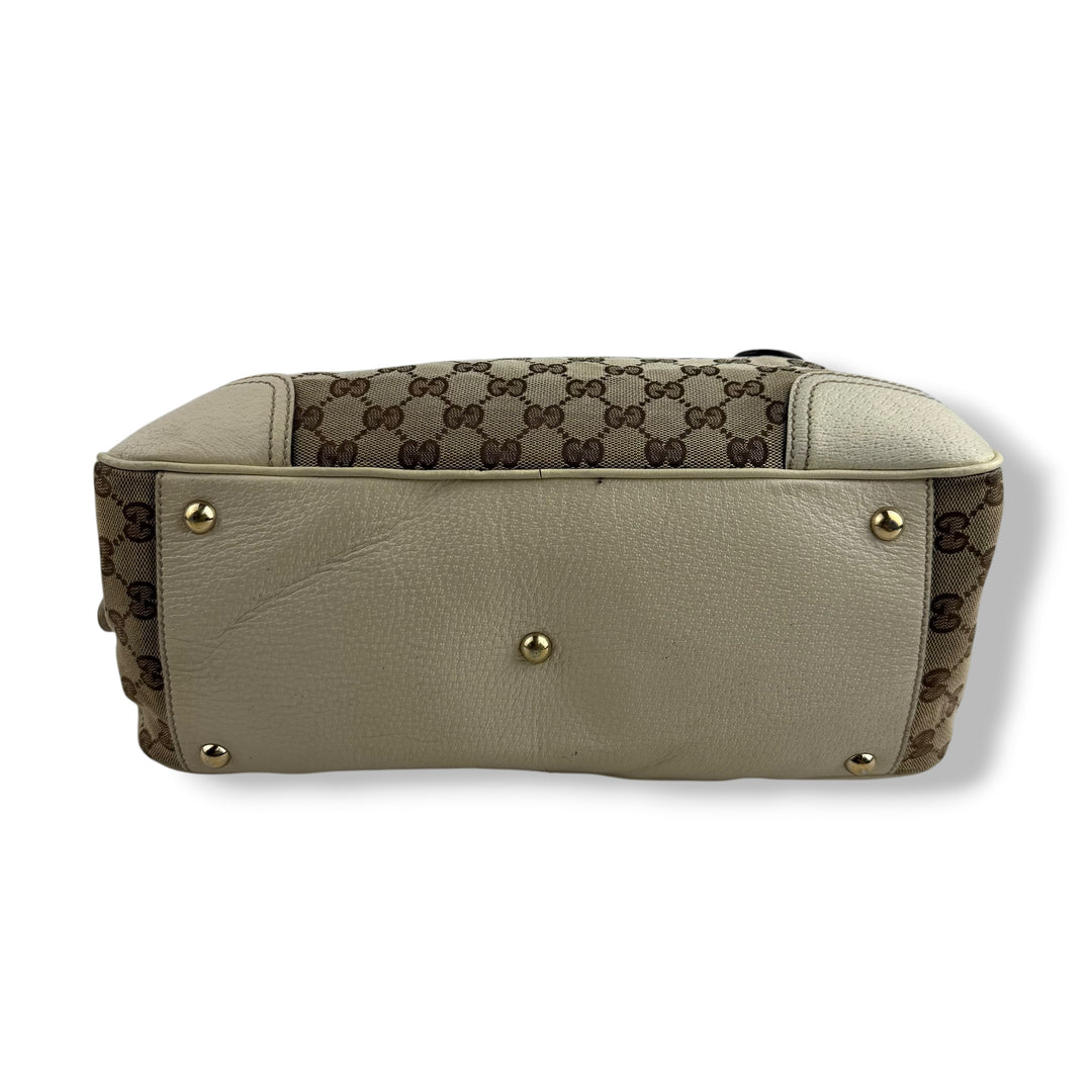 Gucci Beige/White Princy Tote Bag