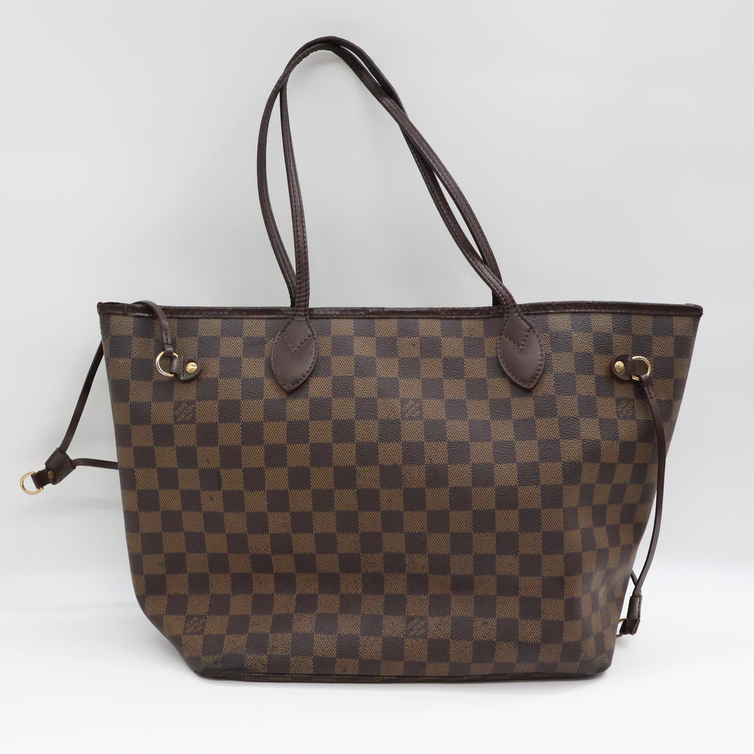 Louis Vuitton Brown Damier Neverfull MM Handbag