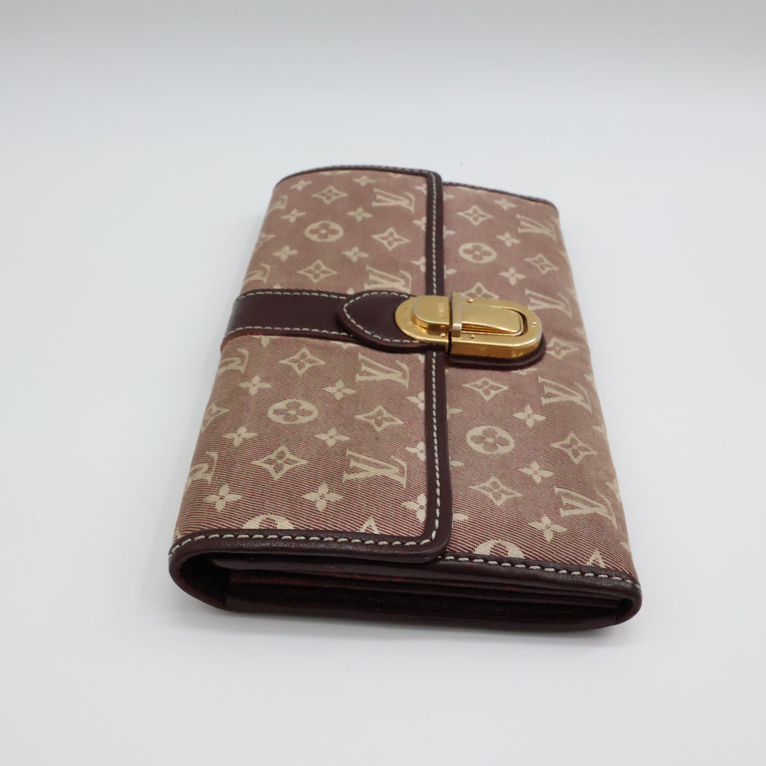 Louis Vuitton Sarah Pink Lin Femme Wallet