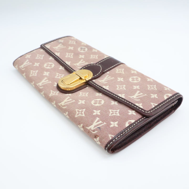 Louis Vuitton Sarah Pink Lin Femme Wallet