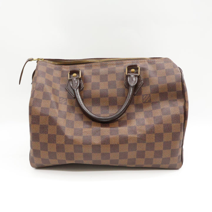 Louis Vuitton Speedy 30 Brown Damier Ebene Handbag