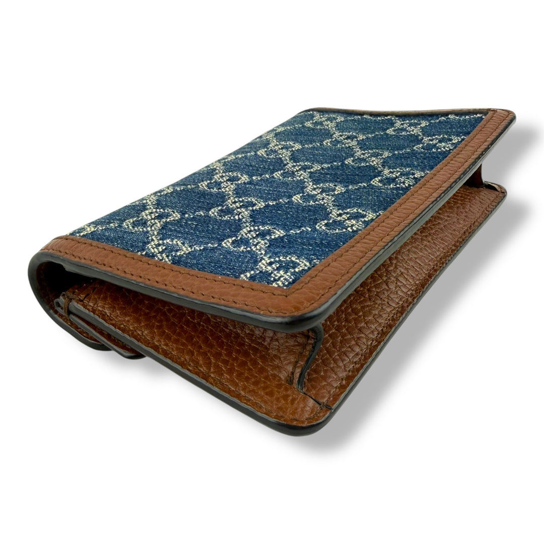 Gucci GG Dionysus Navy/Brown Denim Super Mini Handbag
