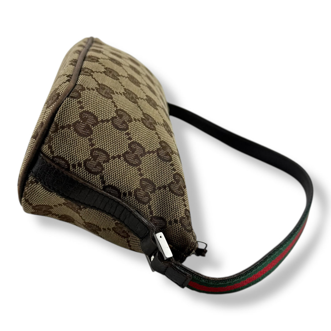 Gucci GG Beige Boat Mini Pochette Handbag