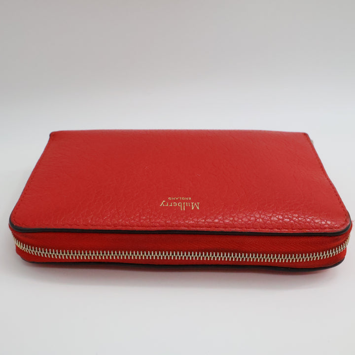 Mulberry Red Zip Around Purse