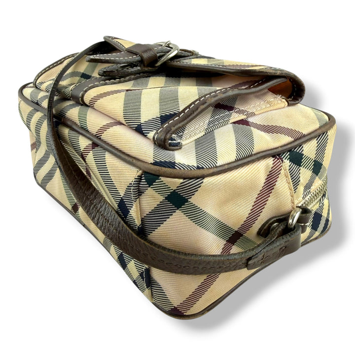 Burberry Beige Vintage Canvas Crossbody Bag