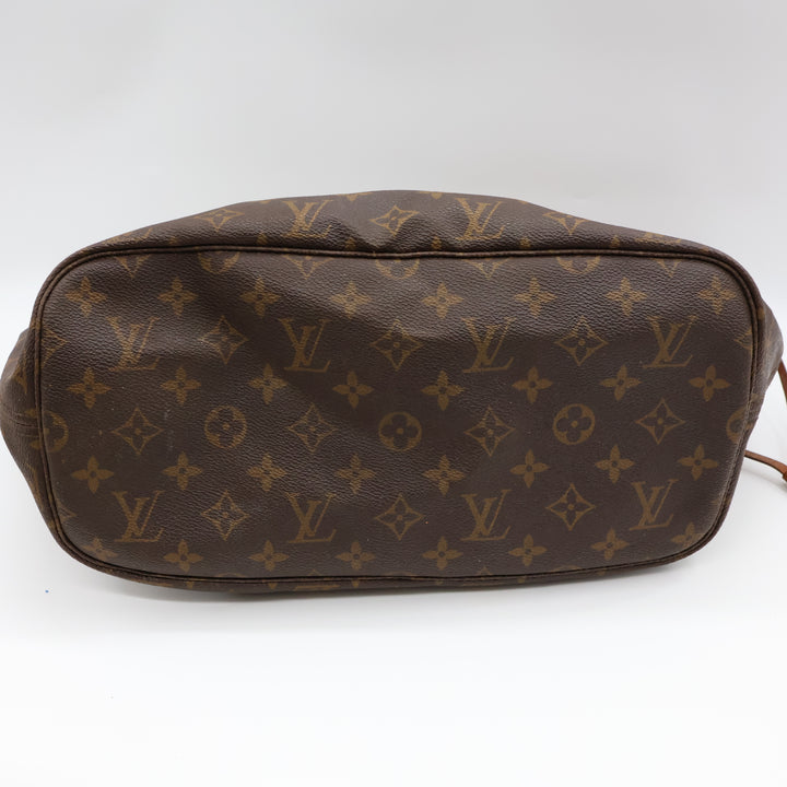 Louis Vuitton Brown Monogram Neverfull MM Handbag