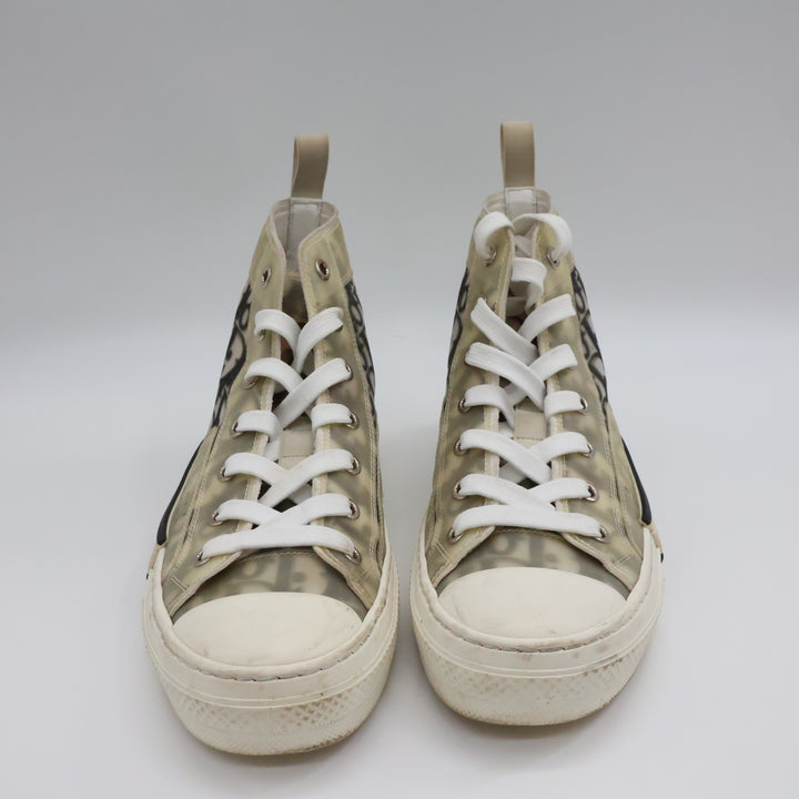 Dior B23 Beige Oblique High Sneakers UK 4 / EU 37