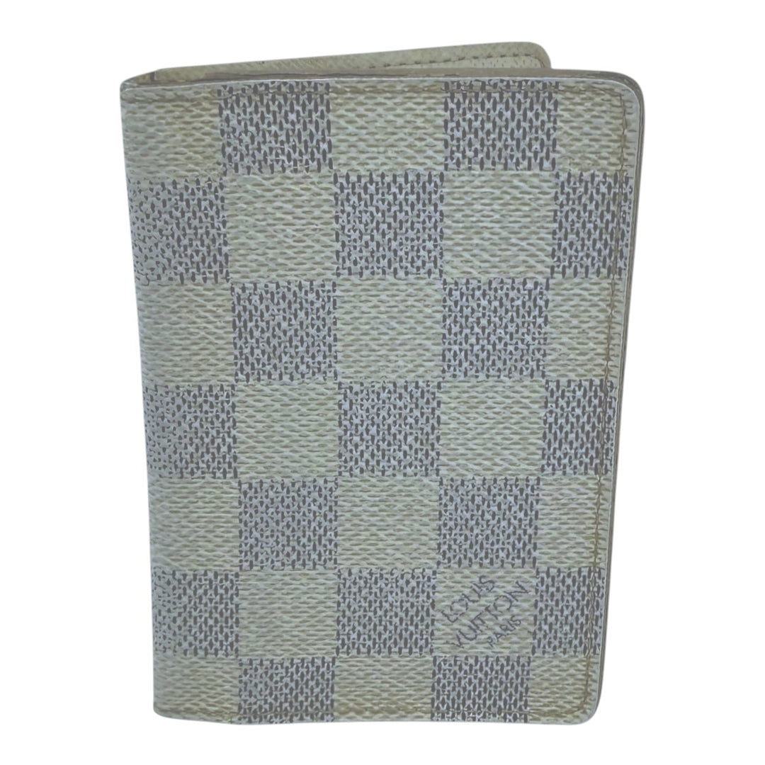 Louis Vuitton Pocket Organiser Azur Damier Leather