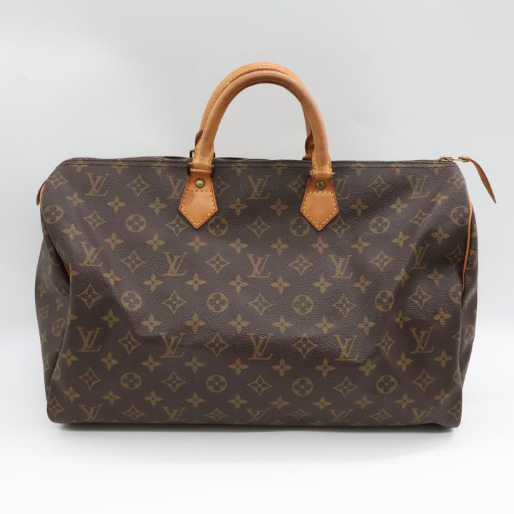 Louis Vuitton Brown Monogram Speedy 40 Handbag