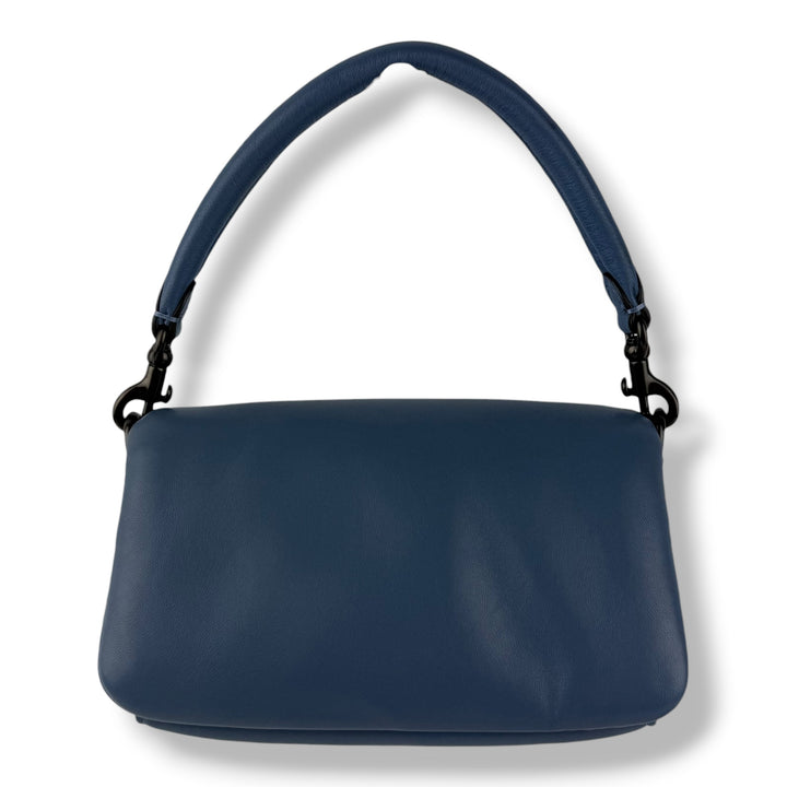 Coach Pillow Tabby 18 Blue Leather Handbag