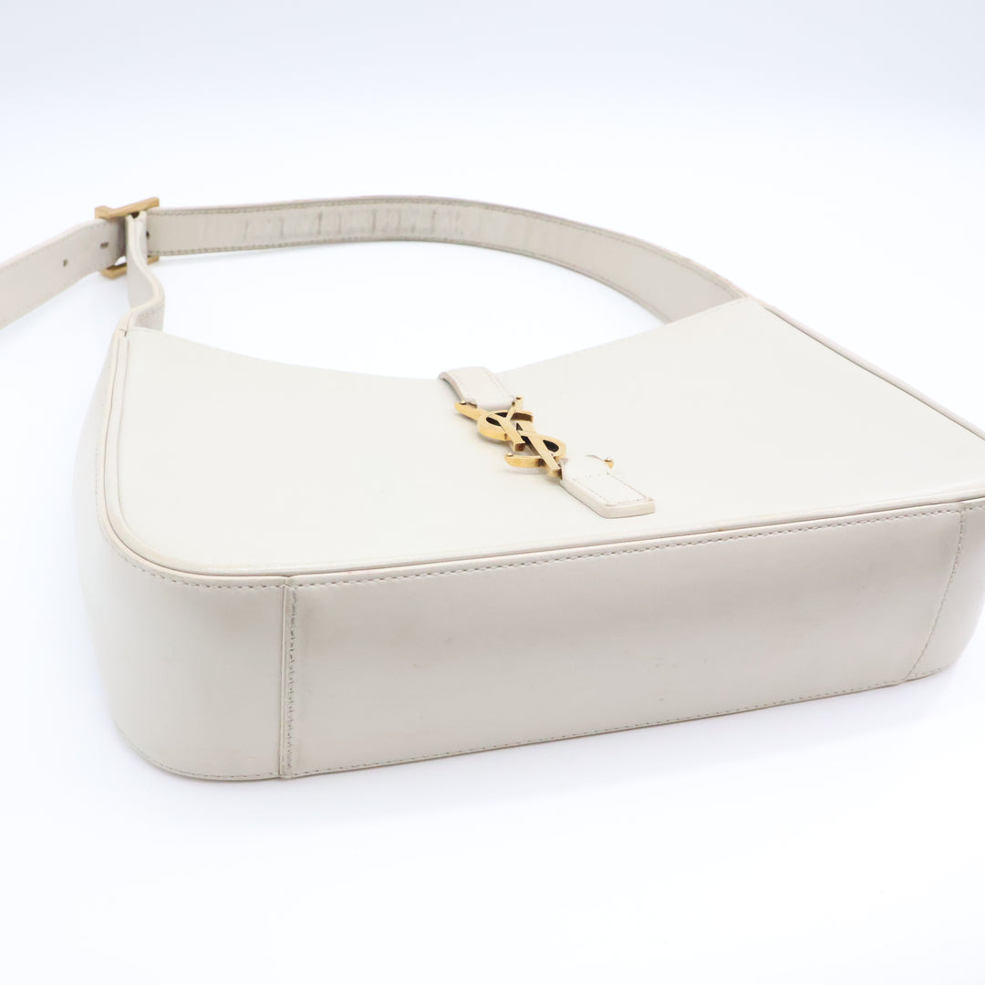 Saint Laurent YSL Cream Smooth Leather LE 5 À 7 Handbag