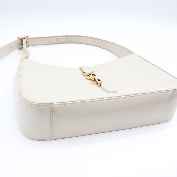Saint Laurent YSL Cream Smooth Leather LE 5 À 7 Handbag