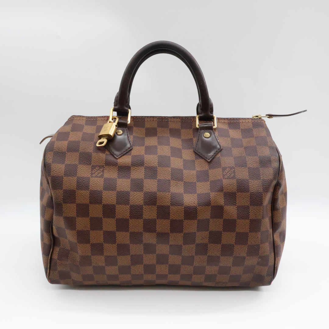 Louis Vuitton Speedy 30 Brown Damier Ebene Handbag