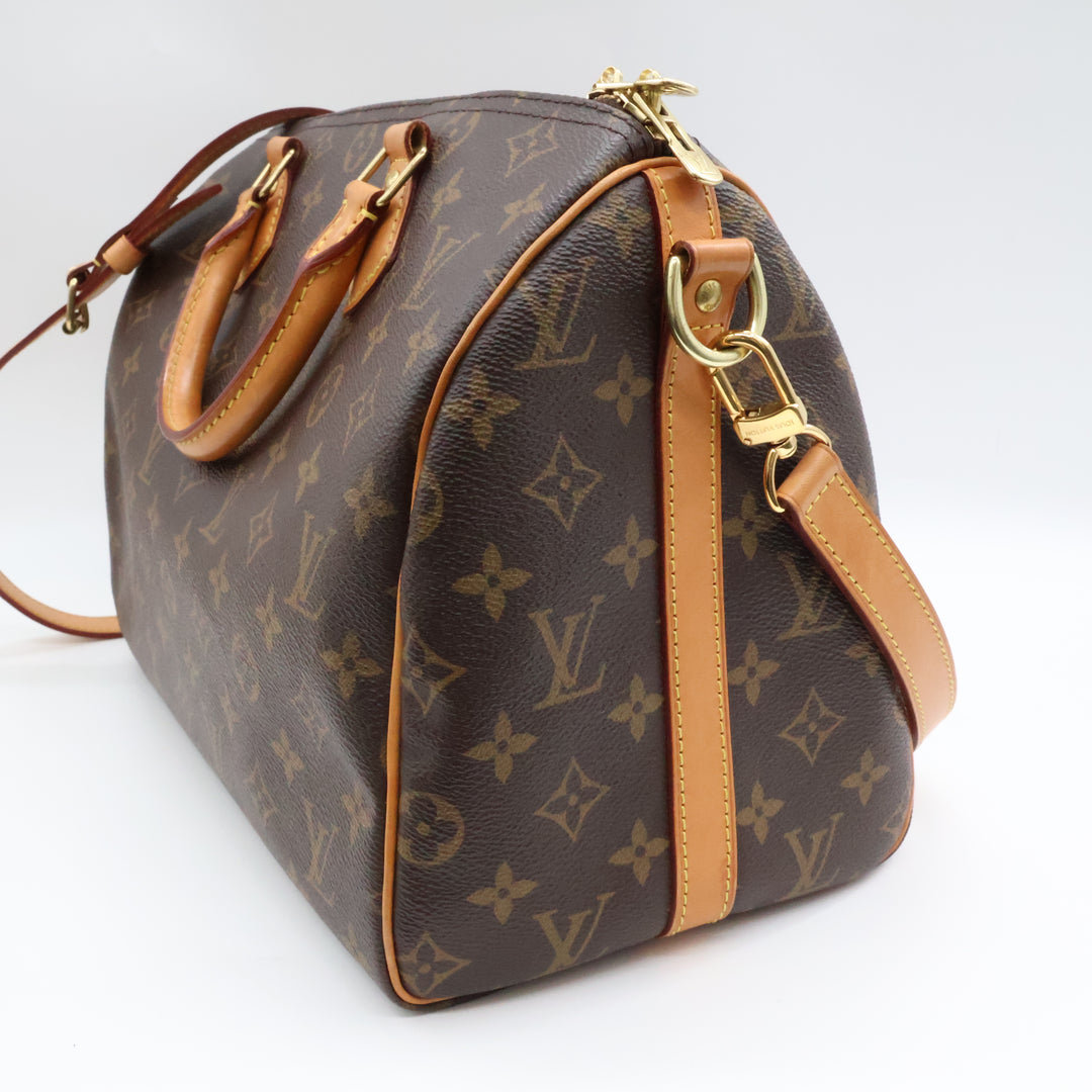 Louis Vuitton Brown Monogram Speedy Bandouliere 30 Handbag