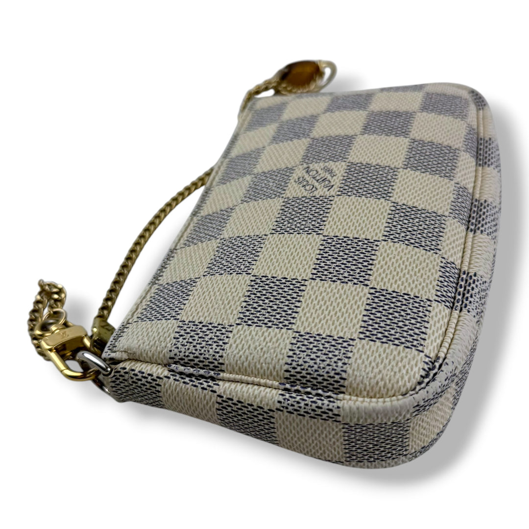 Louis Vuitton Mini Pochette Accessories Damier Azur Bag