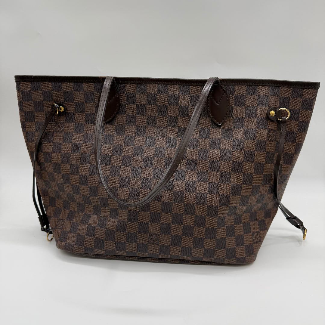 Louis Vuitton Brown Damier Neverfull MM Handbag