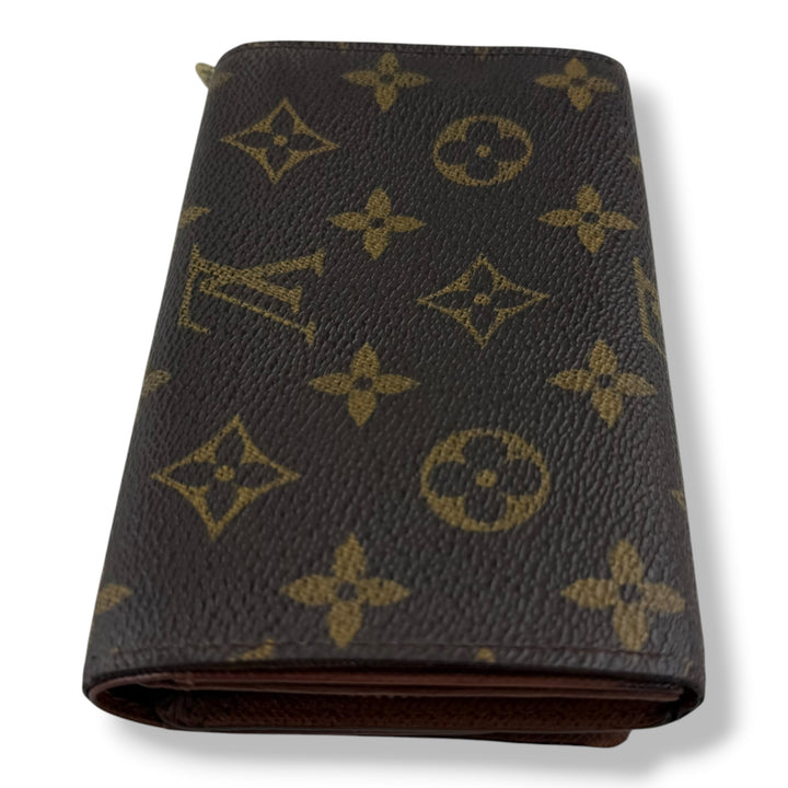 Louis Vuitton Vintage Brown Monogram Zippy Clip Purse 7727