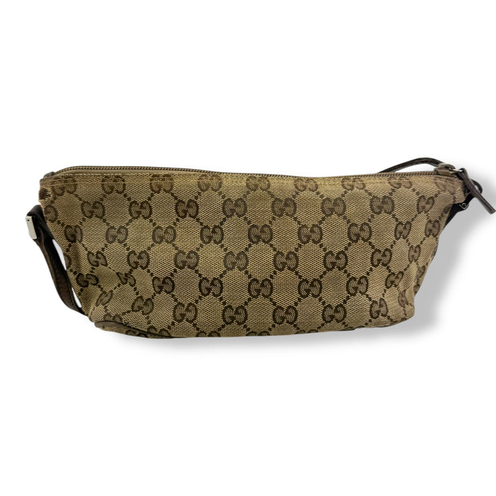 Gucci GG Supreme Beige Boat Pochette Handbag
