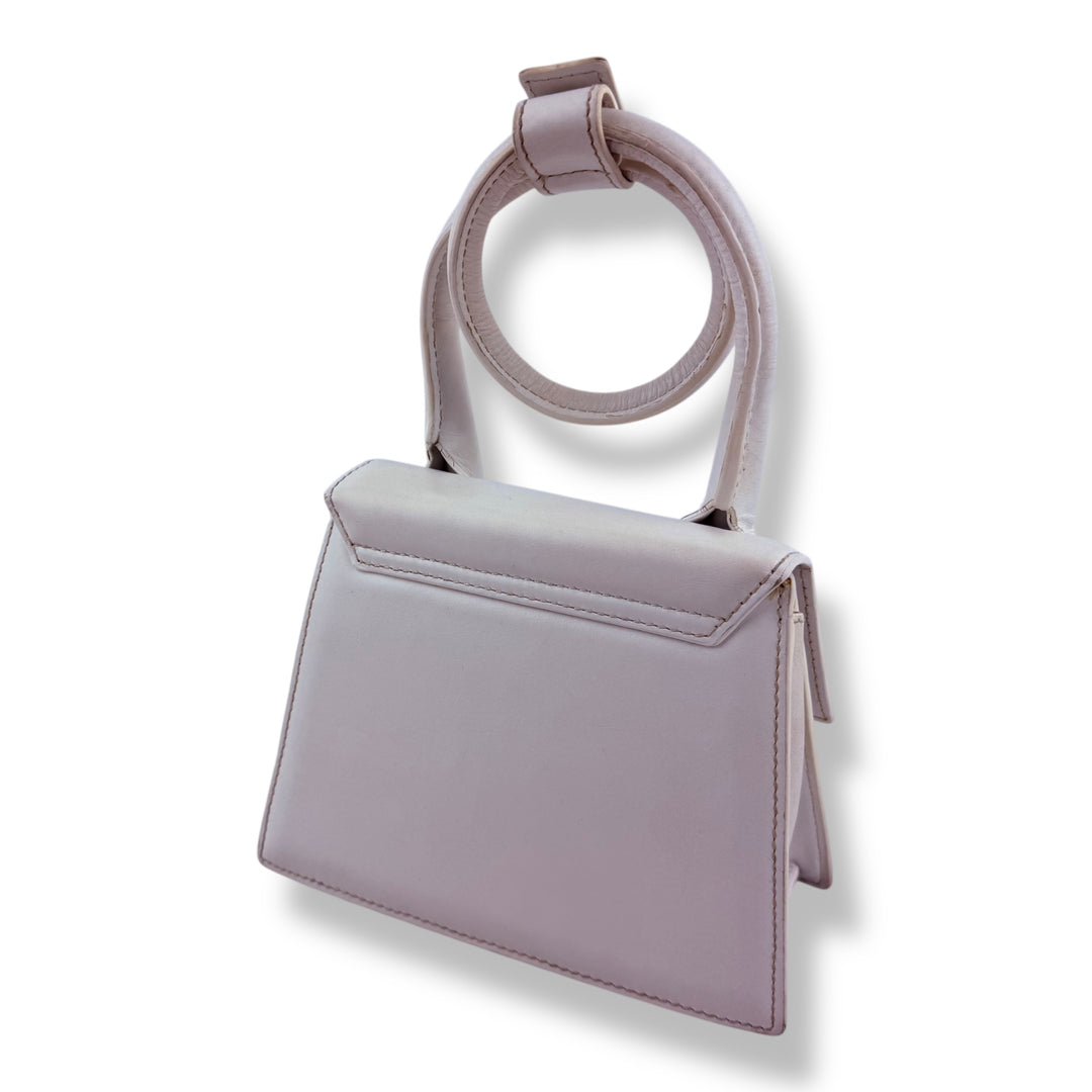 Jacquemus Le Chiquito Noeud White Crossbody Handbag