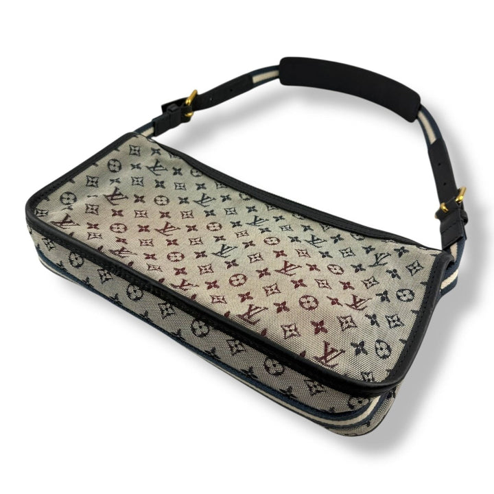 Louis Vuitton Monogram Mini Lin Pochette Kathleen Blue Bag