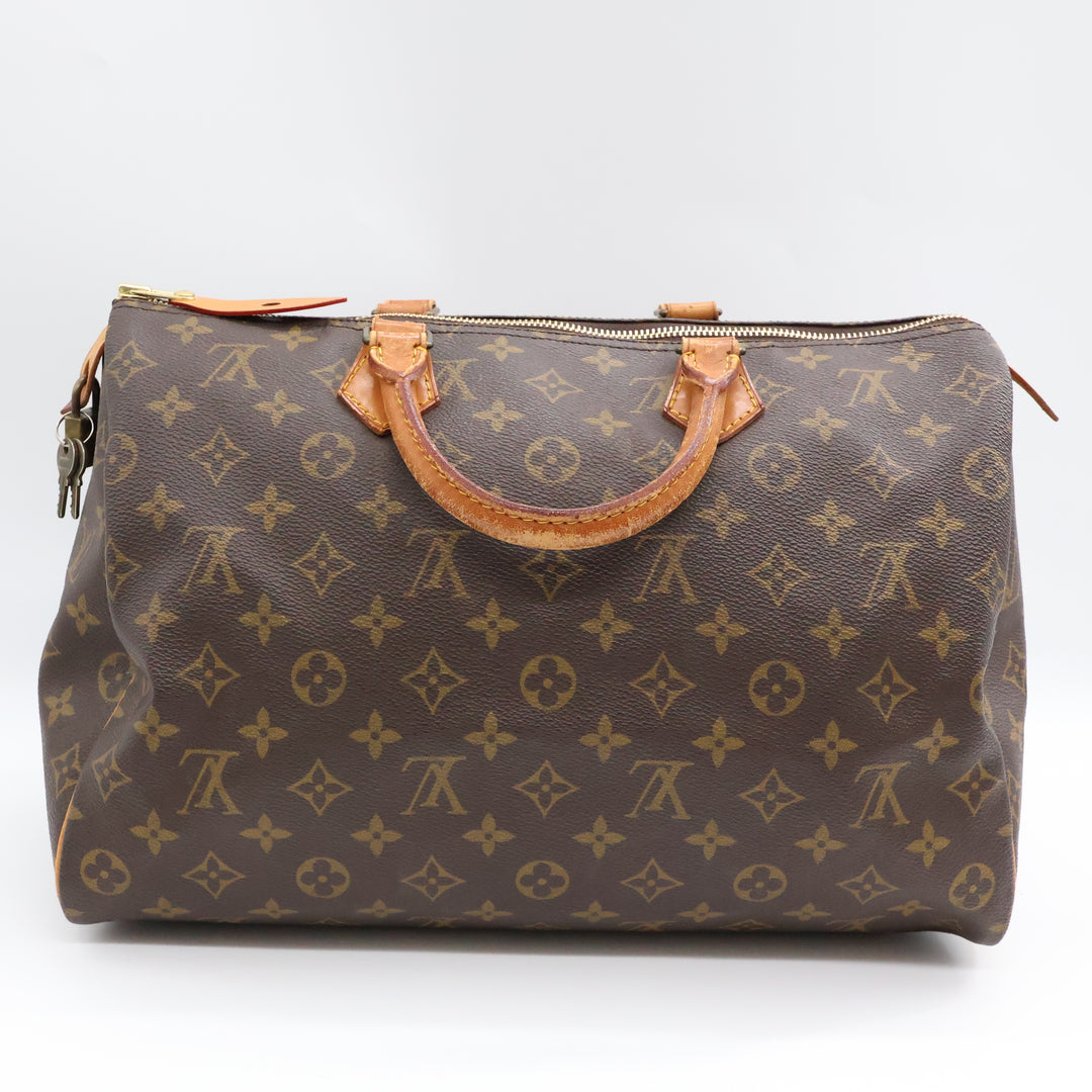 Louis Vuitton Vintage Speedy 35 Brown Monogram Handbag