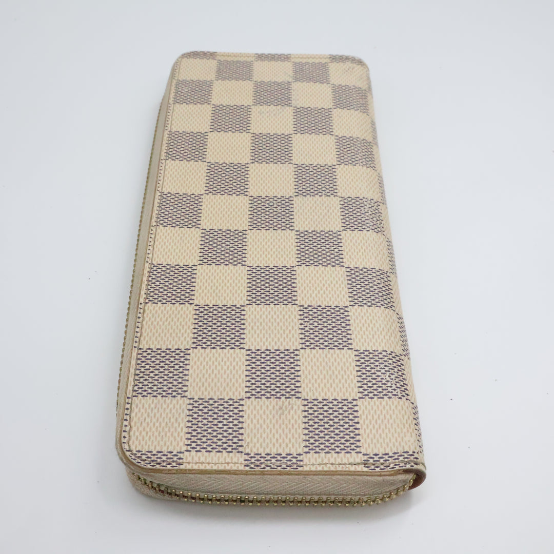 Louis Vuitton Clemence Damier Azur Femme Wallet